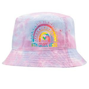 Rainbow Sixth 6Th Grade Vibes Back To School Tie Dye Gift Tie-Dyed Bucket Hat