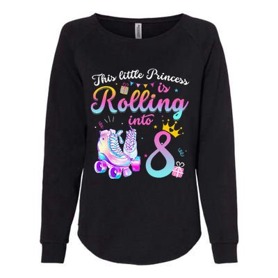 Roller Skate 8th Birthday 8 Year Old Girl Party Outfit Womens California Wash Sweatshirt