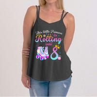 Roller Skate 8th Birthday 8 Year Old Girl Party Outfit Women's Strappy Tank