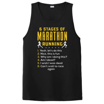 Runner Sport Athlete 6 Stages Of Marathon Running PosiCharge Competitor Tank