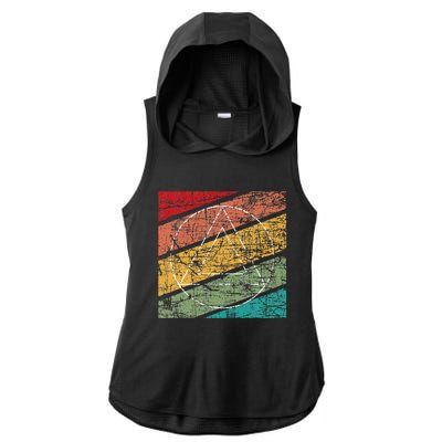 Retro Sobriety Anniversary Sober Aa Na Recovery Ladies PosiCharge Tri-Blend Wicking Draft Hoodie Tank