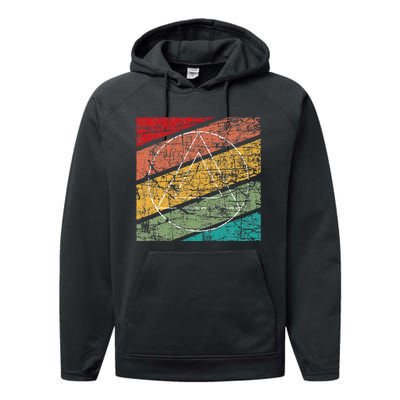 Retro Sobriety Anniversary Sober Aa Na Recovery Performance Fleece Hoodie