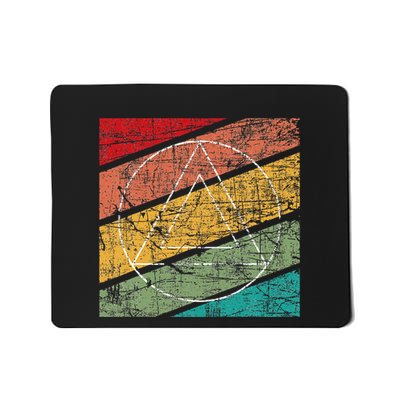 Retro Sobriety Anniversary Sober Aa Na Recovery Mousepad