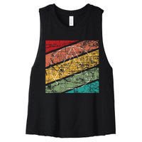 Retro Sobriety Anniversary Sober Aa Na Recovery Women's Racerback Cropped Tank