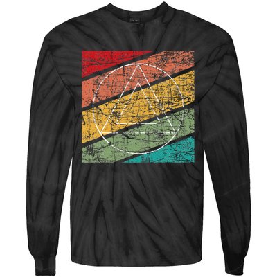 Retro Sobriety Anniversary Sober Aa Na Recovery Tie-Dye Long Sleeve Shirt