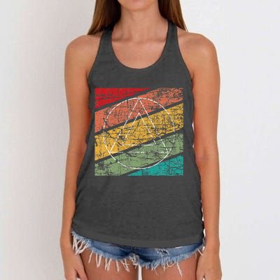 Retro Sobriety Anniversary Sober Aa Na Recovery Women's Knotted Racerback Tank