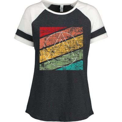 Retro Sobriety Anniversary Sober Aa Na Recovery Enza Ladies Jersey Colorblock Tee