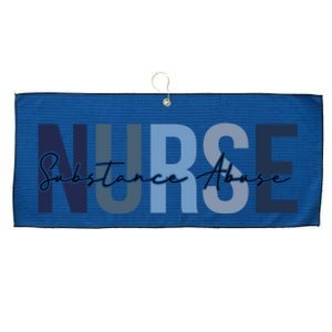 Retro Substance Abuse Nurse Print For Nursing Student Large Microfiber Waffle Golf Towel