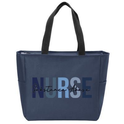 Retro Substance Abuse Nurse Print For Nursing Student Zip Tote Bag