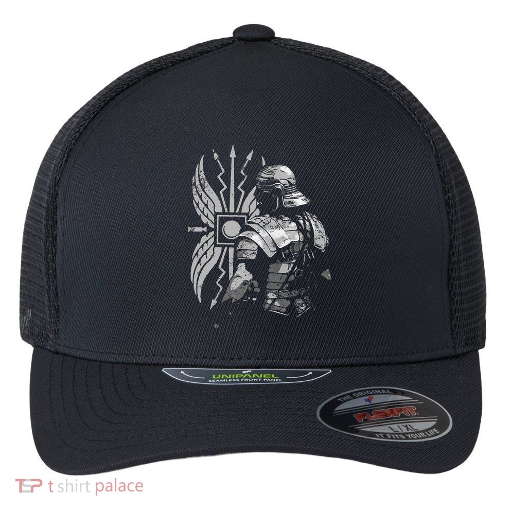 Roman Soldier Armor Imperial Gallic Scutum Ancient Rome Flexfit Unipanel Trucker Cap