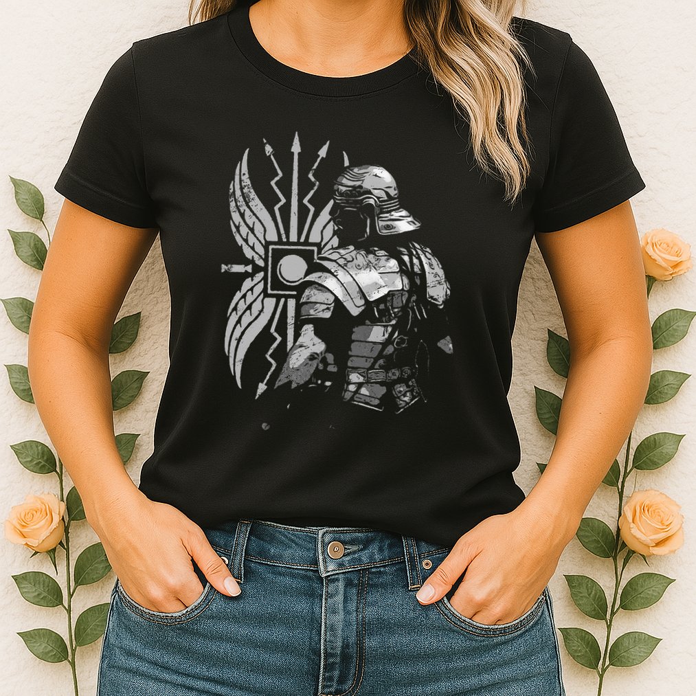 Roman Soldier Armor Imperial Gallic Scutum Ancient Rome Womens T-Shirt