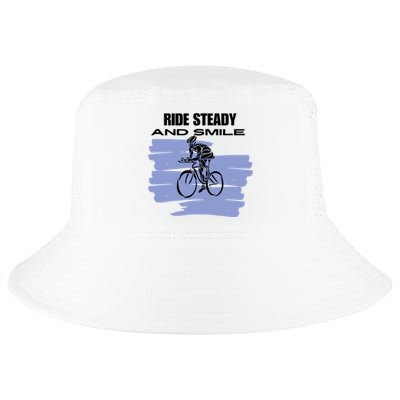 Ride Steady And Smile Bicycle Cool Comfort Performance Bucket Hat