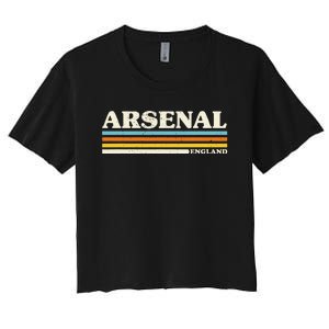 Retro Stripe Arsenal Women's Crop Top Tee