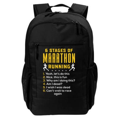 Runner Sport Athlete 6 Stages Of Marathon Running Backpack
