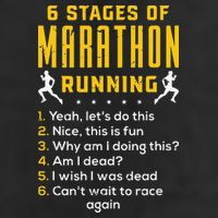 Runner Sport Athlete 6 Stages Of Marathon Running Hat
