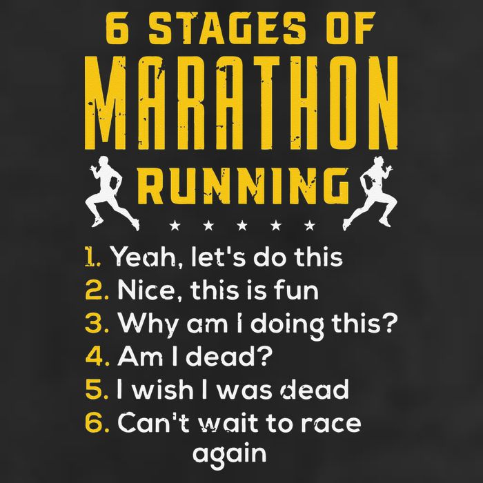 Runner Sport Athlete 6 Stages Of Marathon Running Hat