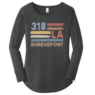 Retro Shreveport Area Code 318 Residents State Louisiana Women's Perfect Tri Tunic Long Sleeve Shirt