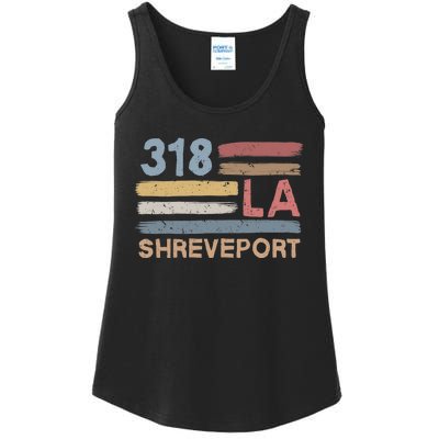 Retro Shreveport Area Code 318 Residents State Louisiana Ladies Essential Tank