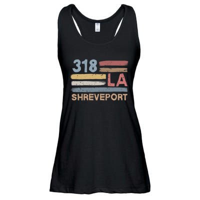 Retro Shreveport Area Code 318 Residents State Louisiana Ladies Essential Flowy Tank