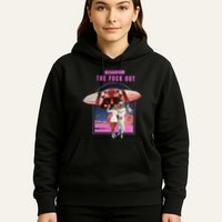 Retro Space Astronaut Couple Funny Hoodie