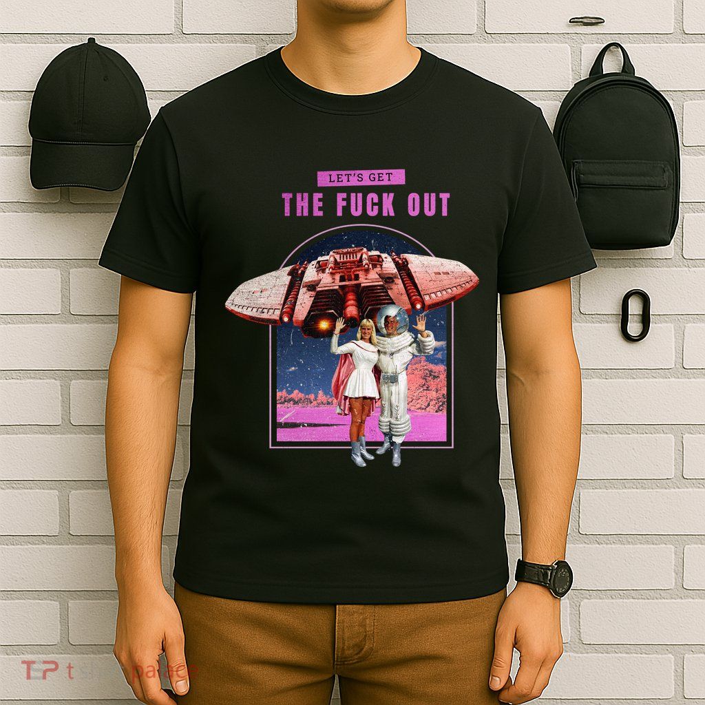 Retro Space Astronaut Couple Funny T-Shirt