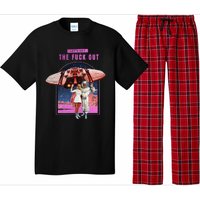 Retro Space Astronaut Couple Funny Pajama Set