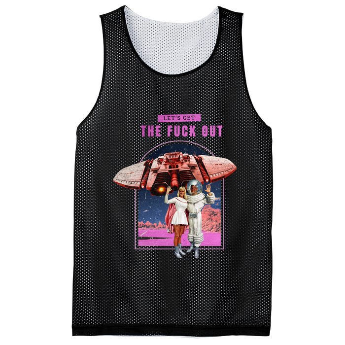 Retro Space Astronaut Couple Funny Mesh Reversible Basketball Jersey Tank
