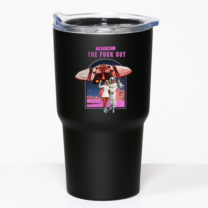 Retro Space Astronaut Couple Funny Tumbler