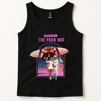 Retro Space Astronaut Couple Funny Tank Top