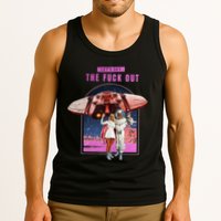 Retro Space Astronaut Couple Funny Tank Top