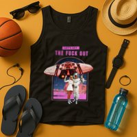 Retro Space Astronaut Couple Funny Tank Top