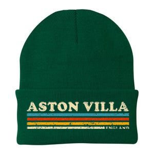 Retro Stripe Aston Villa Knit Cap Winter Beanie