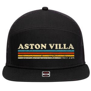 Retro Stripe Aston Villa 7 Panel Mesh Trucker Snapback Hat