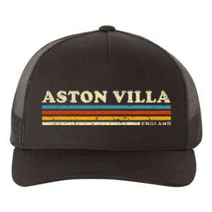 Retro Stripe Aston Villa Yupoong Adult 5-Panel Trucker Hat