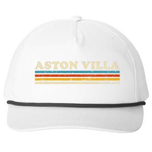 Retro Stripe Aston Villa Snapback Five-Panel Rope Hat