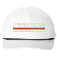 Retro Stripe Aston Villa Snapback Five-Panel Rope Hat