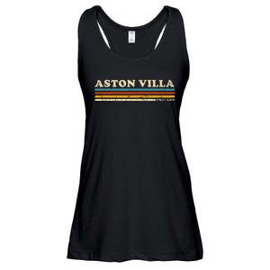 Retro Stripe Aston Villa Ladies Essential Flowy Tank