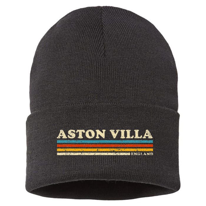 Retro Stripe Aston Villa Sustainable Knit Beanie