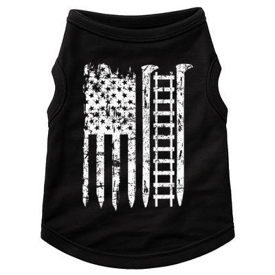 Railroad Spike American Flag Train Gift For Railway Workers Doggie Tank