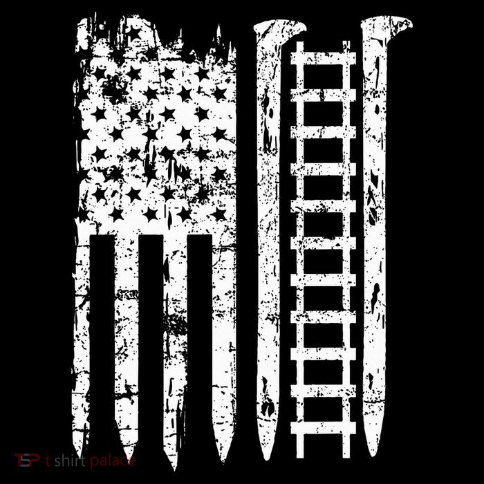 Railroad Spike American Flag Train Gift For Railway Workers Flatbill Hat