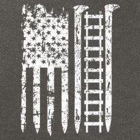 Railroad Spike American Flag Train Gift For Railway Workers Cotton Canvas Backpack