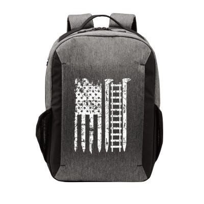 Railroad Spike American Flag Train Gift For Railway Workers Vector Backpack