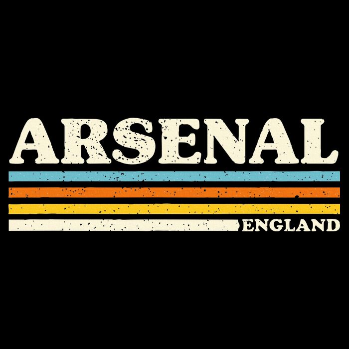 Retro Stripe Arsenal Drawstring Bag