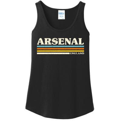 Retro Stripe Arsenal Ladies Essential Tank