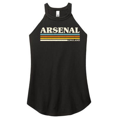 Retro Stripe Arsenal Women’s Perfect Tri Rocker Tank