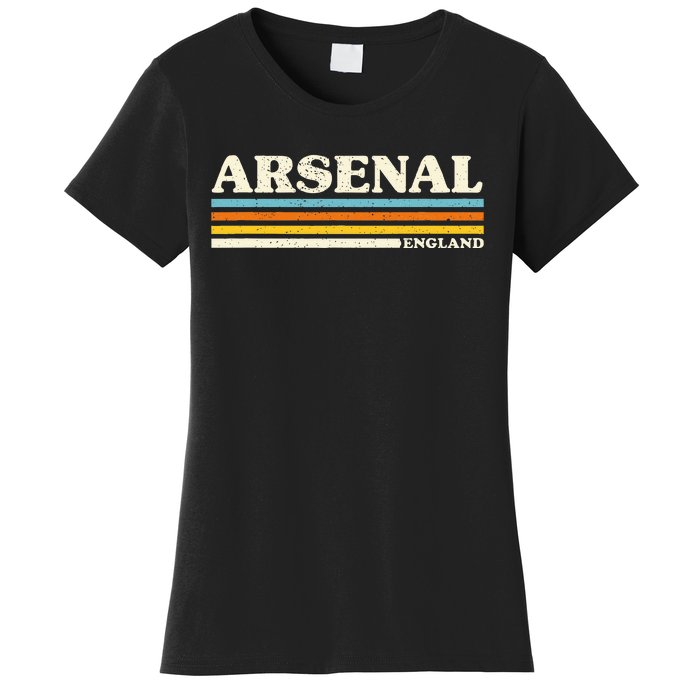 Retro Stripe Arsenal Women's T-Shirt