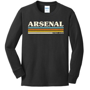 Retro Stripe Arsenal Kids Long Sleeve Shirt