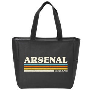 Retro Stripe Arsenal Zip Tote Bag