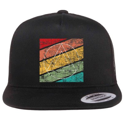 Retro Sobriety Anniversary Sober Aa Na Recovery Flat Bill Trucker Hat