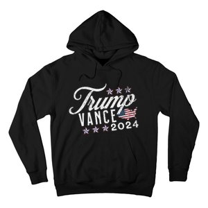 Retro Style American Flag Trump Vance 2024 Vice President Hoodie